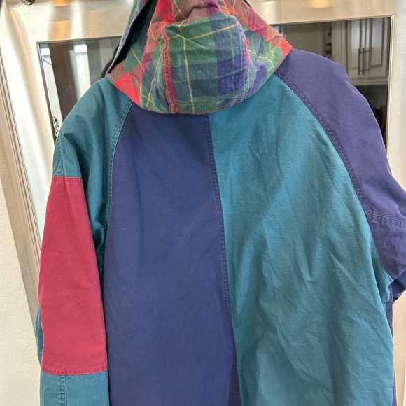 Vintage JLC outerwear color block Jacket size M has wear but GUC - Picture 7 of 7